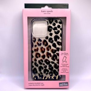 Kate spade Case For iPhone 13 Pro Max (6.7”), Leopard Black